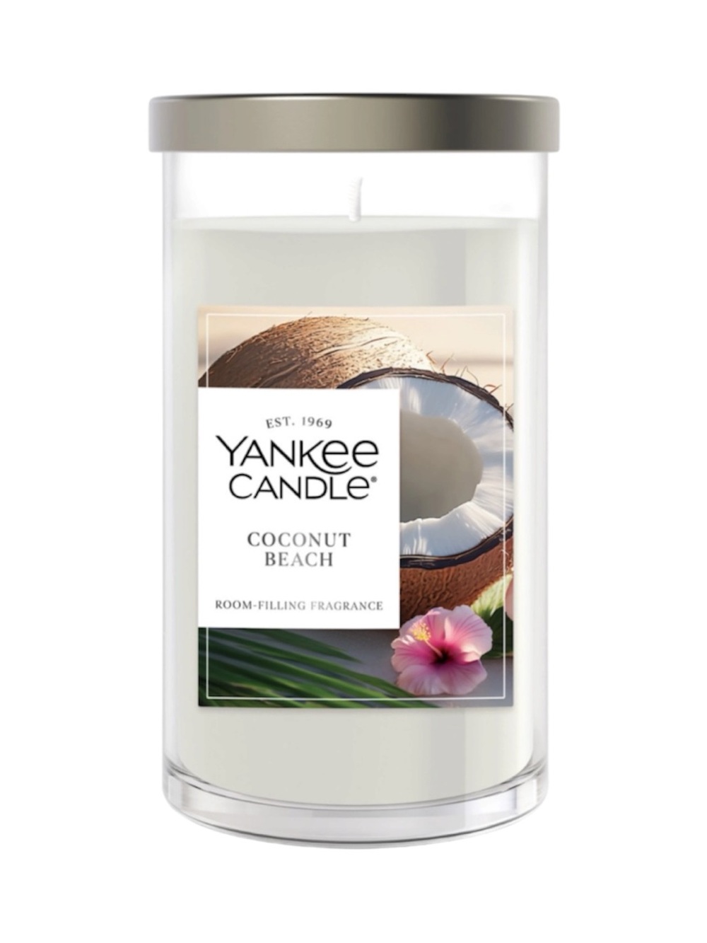 Yankee Candle New Coconut Beach Medium Pillar Candle 14.25 oz